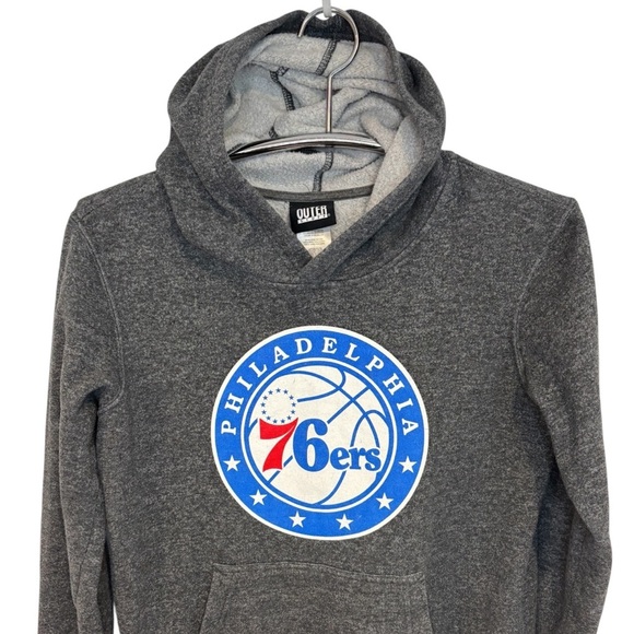 Philadelphia 76ers Gray Hooded Sweatshirt - Picture 4 of 7